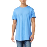 URBAN CLASSICS T-Shirt, Shaped Long Tee Blau (horizonblue), S