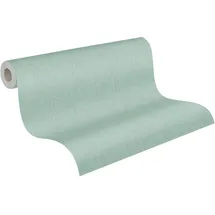 A.S. Création Uni Tapete 10,05 m x 0,53 m 10,05 m2 Blau/Grün/Türkis 396511