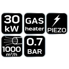 Neo Tools Gasheizung, Heizkörper, Schwarz