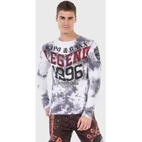 Cipo & Baxx "Sweatshirts", Herren, Gr. M, weiß, 95%