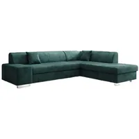 Luxusbetten24 Schlafsofa Designer Sofa Pina, mit Schlaf- und Klappfunktion grün