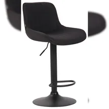 CLP Barhocker Lentini Stoff Schwarz