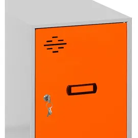 simonlocker montadas SimonRack Metallschrank mini 475 x 400 x 500 cm Grau/Orange