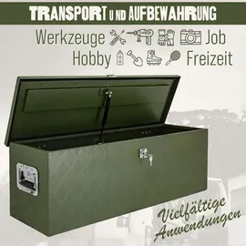 Trucky Alubox Aluminium D100 Grün abschließbar