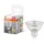 Osram LED Spot Lampe Star MR16 2W 827, 2700K warmweiß, GU5.3, 120°, 210 lm, Niedervolt, Vollglas Design