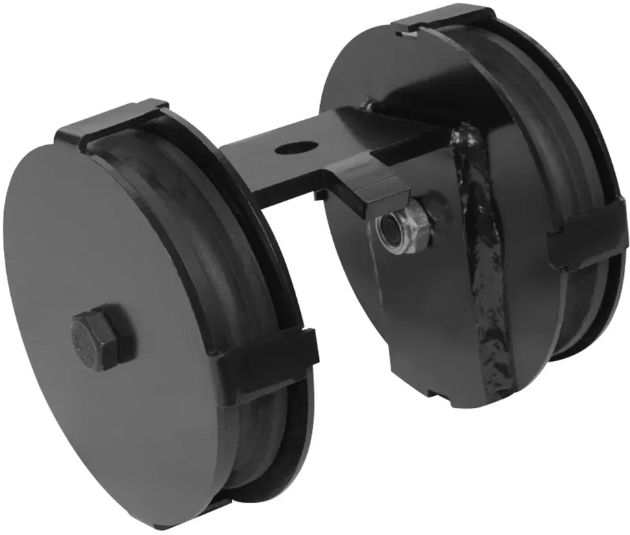 Wentex Eurotrack - Double Wheel Pulley 85 mm - schwarz