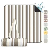 Sekey Picknickdecke Wasserdicht 200 x 200 cm braun