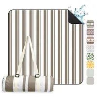 Sekey Picknickdecke Wasserdicht 200 x 200 cm braun