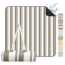 Sekey Picknickdecke Wasserdicht 200 x 200 cm braun
