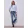 STREET ONE Amalia Straight Leg Hosen Blau 33 28