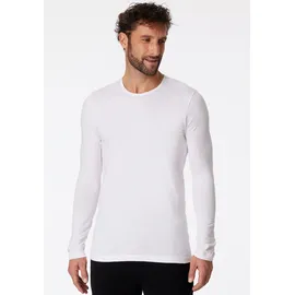 SCHIESSER Unterhemd "95/5", Herren, Gr. 8 (XXL), N-Gr, weiß (100, weiß), Single Jersey, Obermaterial: 95% Baumwolle, 5% Elasthan, unifarben, Rundhals, Unterhemden Unterhemd, mit Rundhalsausschnitt