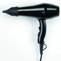 Haartrockner Orgavente YUL PRO ABS schwarz 1800 W zur Wandmontage, Zertifikat CE