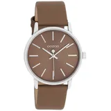 Oozoo Armbanduhr braun Leder Timepieces Damen Analog-Quarzuhr UOC11368 - Braun