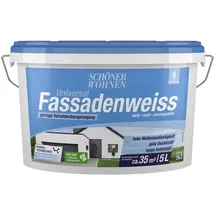 Schöner Wohnen Fassadenfarbe Weiß matt 5 l
