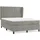 vidaXL Boxspringbett 140 x 200 cm Hellgrau