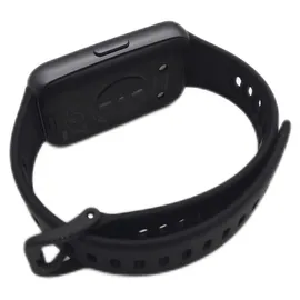 Huawei Band 11 Schwarz 28,2 mm Aluminiumgehäuse Fluorelastomerarmband Schwarz