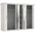 Forte Drehtürenschrank Kashmir 268 x 204,9 x 62,6 cm Weiß