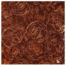 Draht-deko Drahtbälle, Drahtkugeln. Ca 30 mm. 10 Stück. Farbe: BRAUN