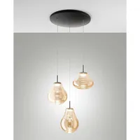 Fabas Luce 3774-47-125 DEVA, Pendelleuchten 42W, amber