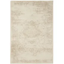benuta Vintage-Teppich, Creme, Beige, Kunststoff, Vintage, Rechteckig, 140x200 cm, Oeko-Tex® Standard 100, für Fußbodenheizung geeignet, in verschiedenen Größen erhältlich, pflegeleicht, Teppiche & Böden, Teppiche, Vintage-Teppiche