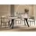 WFL GROUP Runder Ausziehtisch 90 x 77 x 90 cm beige