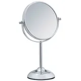 WENKO Kosmetikspiegel Globo Standspiegel Stahl Chrom Make Up Badezimmer Spiegel