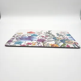 Creative Tops Platzsets Kork-Rückseite, rechteckig, Motiv: Wiesenblume, Mehrfarbig, 30 x 23 cm