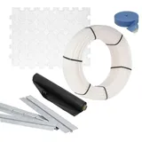 thermova Fußbodenheizung Trockenestrich 90 m2 Trockenbausystem 25 mm Set PE-RT Rohr