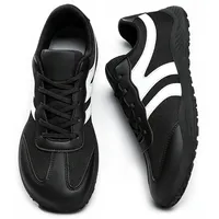 AONEGOLD Barfußschuhe Herren Damen Breite Zehenbox Barfuss Schuhe Leichte Minimalistische Traillaufschuhe Outdoor Rutschfest Walkingschuhe Atmungsaktiv Fitnessschuhe Barfuß Sneaker (2626 Schwarz,40EU) - 40 EU