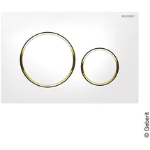 Geberit Sigma20 Betätigungsplatte weiß/vergoldet