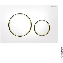 Geberit Sigma20 Betätigungsplatte weiß/vergoldet