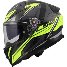 LS2 VECTOR II CARBON SAVAGE Glänzend/Schwarz/Neongelb XXS