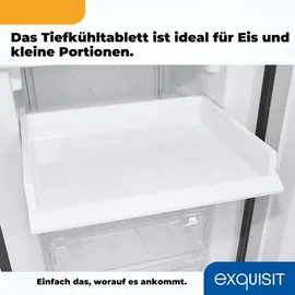 Exquisit KGC250-85-NF-040D Kühl-Gefrierkombination (247 l, 1805 mm hoch, inoxlook-az)