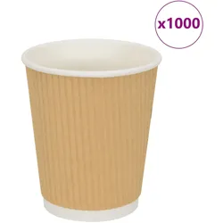 Pappbecher 500 Stk. 8oz 200ml Braun