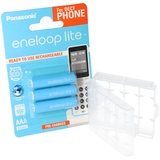 3er Panasonic eneloop Phone Lite Micro Akku BK-4LCCE/3DE NiMH 1,2V / 600mAh Akku für DECT Telefon inkl. AccuSafe AAA