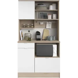 Parisot Küchenbuffet Socool 11" Weiß / Jackson-Eiche