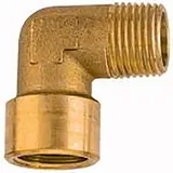 Riegler Winkelstück, innen/außen, G/R 3/8, SW 17, Messing blank