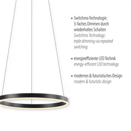 just light. Ritus 1-flg. Ø 39 cm anthrazit