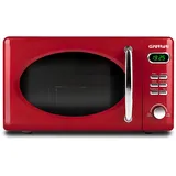 G3 Ferrari G10155 Sapormio Vintage Digitaler Retro-Mikrowellenofen, 1150W, 20 Liter, 8 Programme, 4 Garfunktionen, inkl. Zubehör, 60-Minuten-Timer, Rot