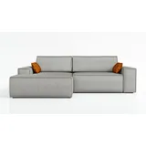 mebloland Ecksofa TOR mit Schlaffunktion. Farbe: Grey. - Grau
