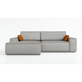 mebloland Ecksofa TOR mit Schlaffunktion. Farbe: Grey. - Grau