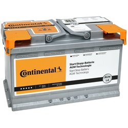 Continental Autobatterie 80Ah 12 V Starterbatterie 800 A AGM Batterie Auto B13