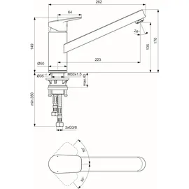 Ideal Standard CeraPlan Einhebelmischer Chrom