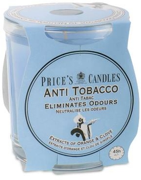 Prices Candles Duftglas Fresh Air - Anti Tabak - gegen Rauchgeruch / Rauchverzehrkerze - Brenndauer ca. 45 Stunden (1 Stück)
