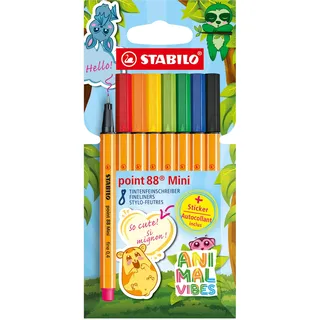 Stabilo point 88 Mini Animal Vibes 8er Set