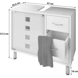 VCM Darola 67 x 58 x 30 cm weiß