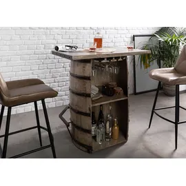 Massivmoebel24 Bartisch Mango 90 x 75 x 103 cm Braun
