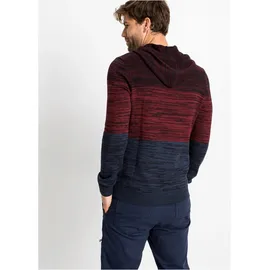 bonprix Kapuzenpullover mehrfarbig Blau/Rot XL