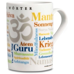 Deine Wörter Tasse Kaffeebecher Yoga Wörter, Porzellan