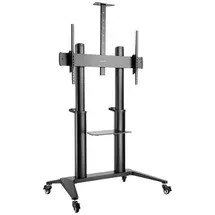 Manhattan 462341 TV-Rollwagen 177,8 cm (70) - 304,8 cm (120) Schwarz Aluminium
